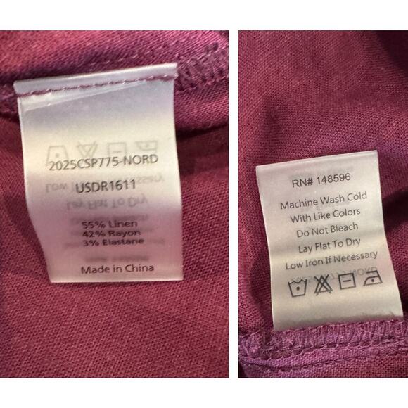 Universal Standard Islet Linen Blend Maxi Dress Size Large - Picture 7 of 9